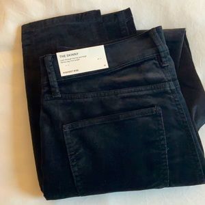Ann Taylor Velvet Black Jeans
